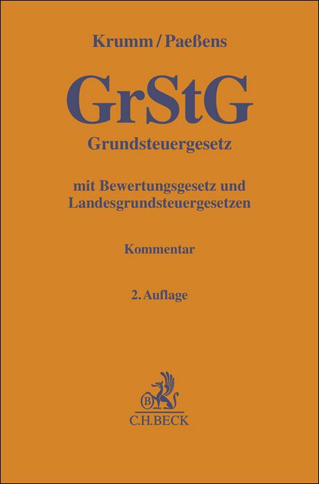 Produktbild: Grundsteuergesetz. GrStG