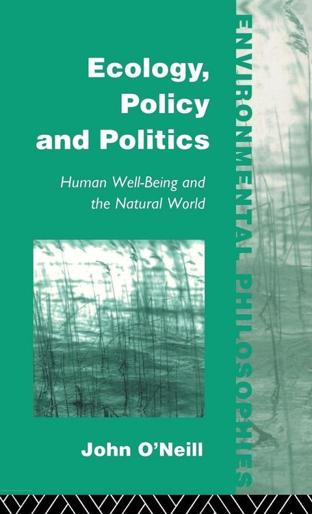 Produktbild: Ecology, Policy and Politics