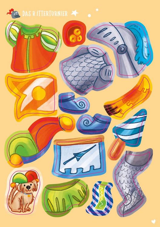 Produktbild: Mein kleines Sticker-Anziehbuch. Auf der Ritterburg