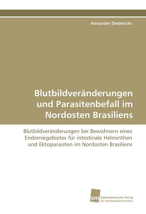 Produktbild: Blutbildver&auml;nderungen und Parasitenbefall im Nordosten Brasiliens