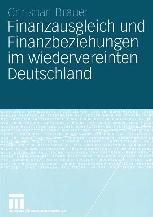 Produktbild: Finanzausgleich und Finanzbeziehungen im wiedervereinten Deutschland