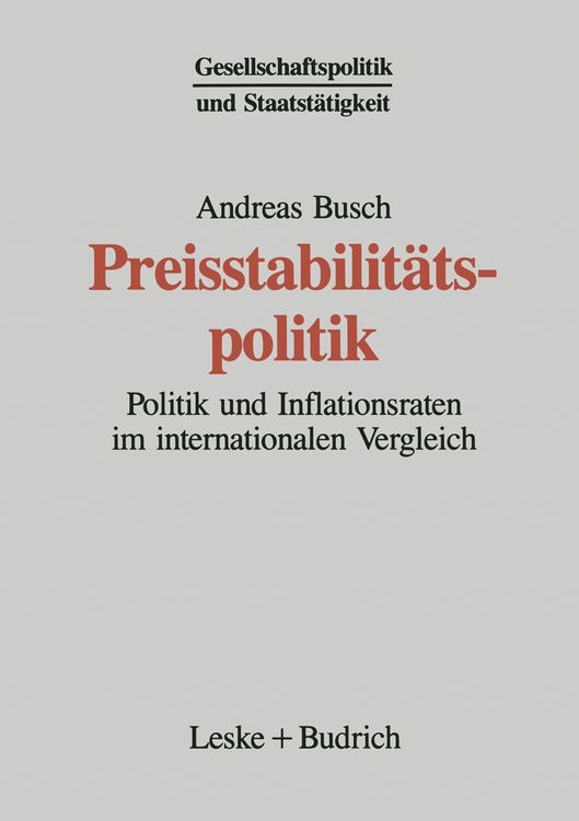 Produktbild: Preisstabilitätspolitik