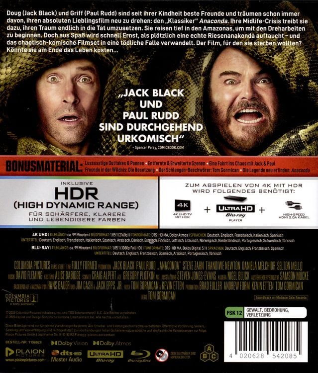 Produktbild: Anaconda (4K Ultra HD + Blu-ray)