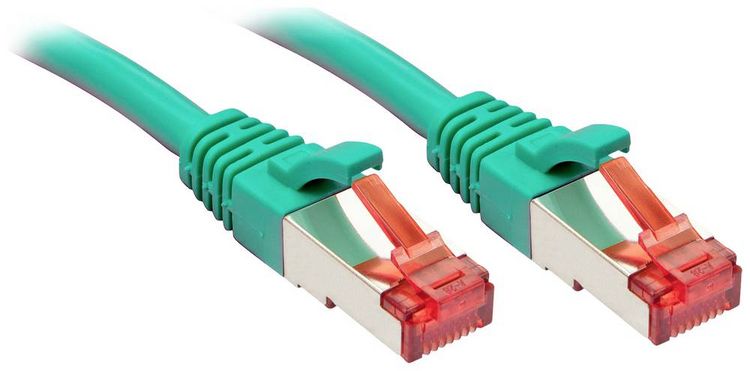 Produktbild: LINDY 47748 RJ45 Patchkabel CAT 6 S/FTP 1.50 m Gr&uuml;n 1 St.