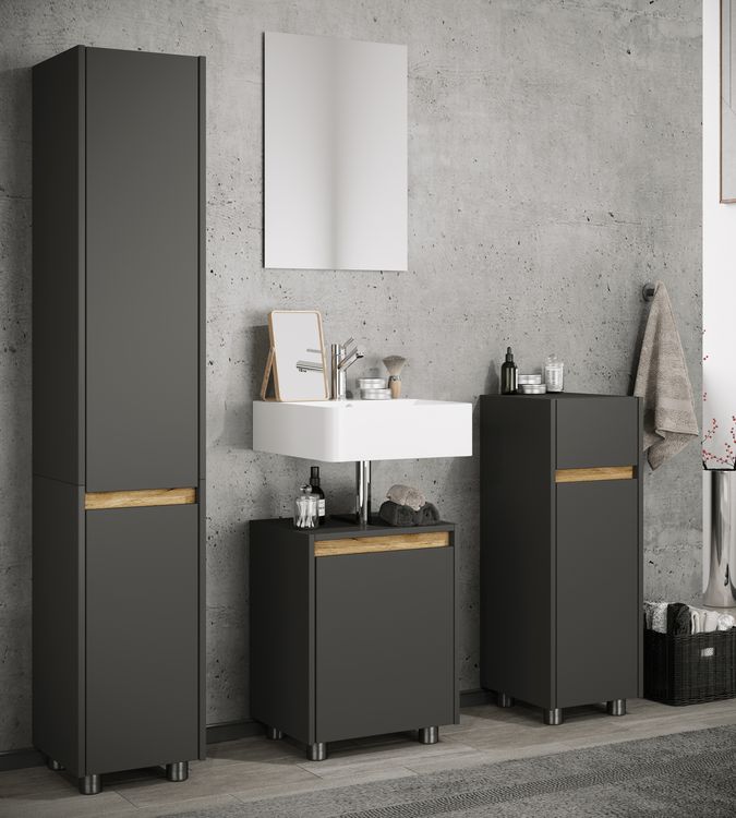Produktbild: Holz Badschrank Badunterschrank 55x42x33 Cosila