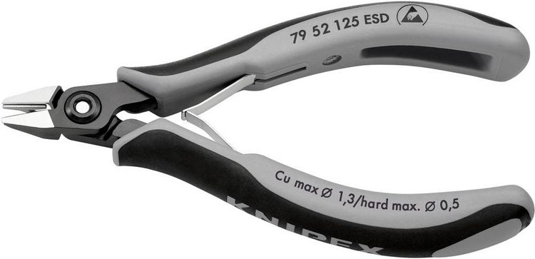 Produktbild: Knipex 79 52 125 ESD ESD Seitenschneider mit Facette 125mm