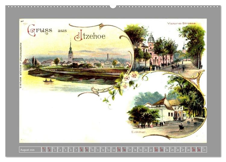 Produktbild: Gru&szlig; aus Itzehoe (hochwertiger Premium Wandkalender 2026 DIN A2 quer), Kunstdruck in Hochglanz
