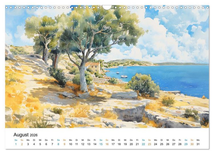 Produktbild: Bucolische Landschaften (Wandkalender 2026 DIN A3 quer), CALVENDO Monatskalender