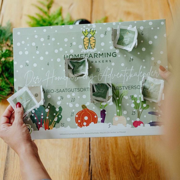 Produktbild: Adventskalender inkl. Anzuchtschale