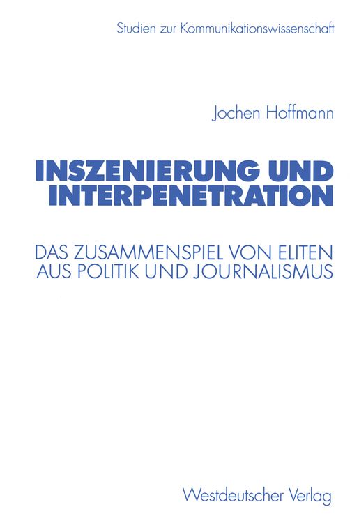 Produktbild: Inszenierung und Interpenetration