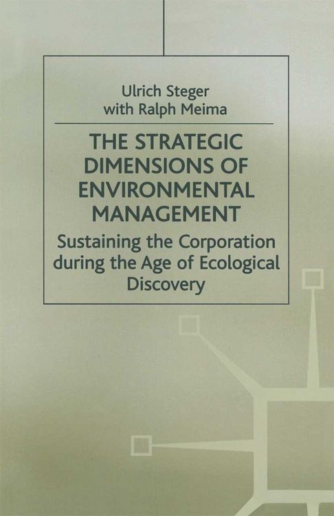 Produktbild: The Strategic Dimensions of Environmental Management