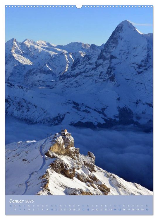 Produktbild: Bergmomente (Wandkalender 2026 DIN A2 hoch), CALVENDO Monatskalender