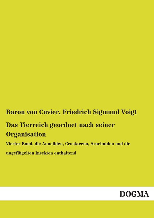 Produktbild: Das Tierreich geordnet nach seiner Organisation
