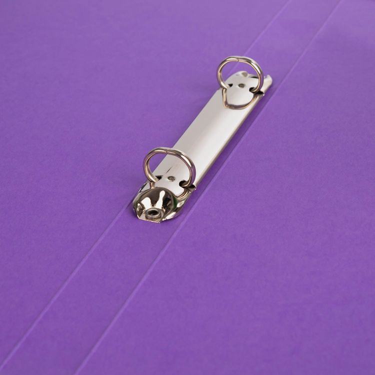 Produktbild: Idena Ringbuch 2 Ringe lila DIN A4 25mm aus Karton