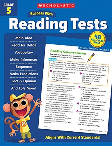 Produktbild: Scholastic Success with Reading Tests Grade 5 Workbook