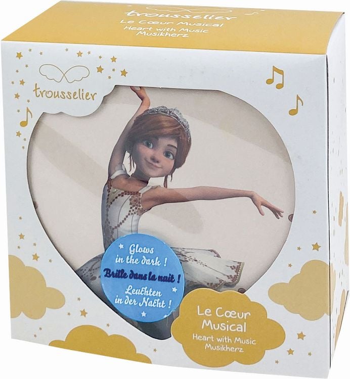 Produktbild: TROUSSELIER - Musikspieluhr Herz, Ballerina, nachtleuchtend