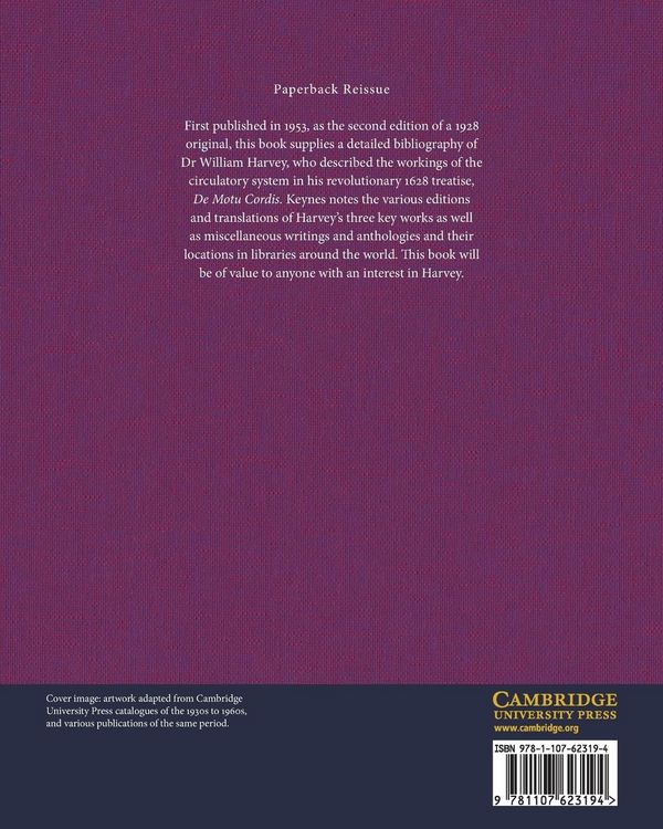 Produktbild: A Bibliography of the Writings of Dr William Harvey