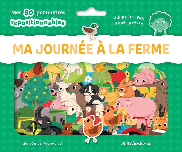 Produktbild: Ma journ&eacute;e &agrave; la ferme : mes 80 gommettes repositionnables