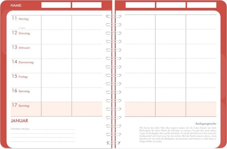 Produktbild: Familienplaner-Buch Flowers 2027