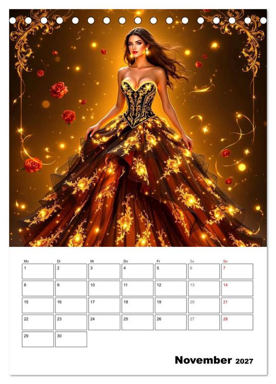 Produktbild: Kleider aus Licht (Tischkalender 2027 DIN A5 hoch), CALVENDO Monatskalender