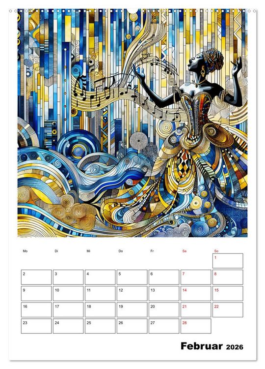 Produktbild: Taktvoll &ndash; Rhythmische Eleganz (Wandkalender 2026 DIN A2 hoch), CALVENDO Monatskalender