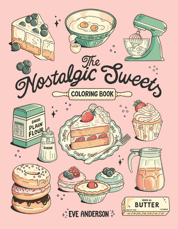 Produktbild: The Nostalgic Sweets Coloring Book