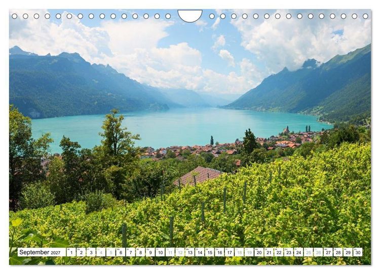 Produktbild: Faszination Berner Oberland - Thuner- und Brienzersee (Wandkalender 2027 DIN A4 quer), CALVENDO Monatskalender