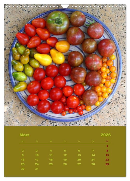 Produktbild: Tomaten - Alles BIO! (Wandkalender 2026 DIN A3 hoch), CALVENDO Monatskalender