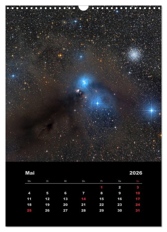 Produktbild: Astronomie 2026 (Wandkalender 2026 DIN A3 hoch), CALVENDO Monatskalender