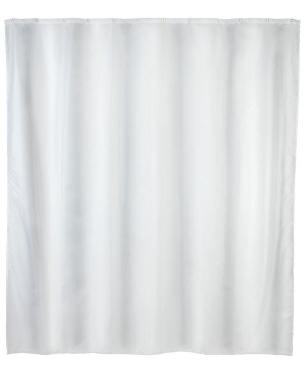 Produktbild: Duschvorhang Uni Wei&szlig; 180 x 200 cm, Textil (Polyester), 180 x 200 cm, waschbar