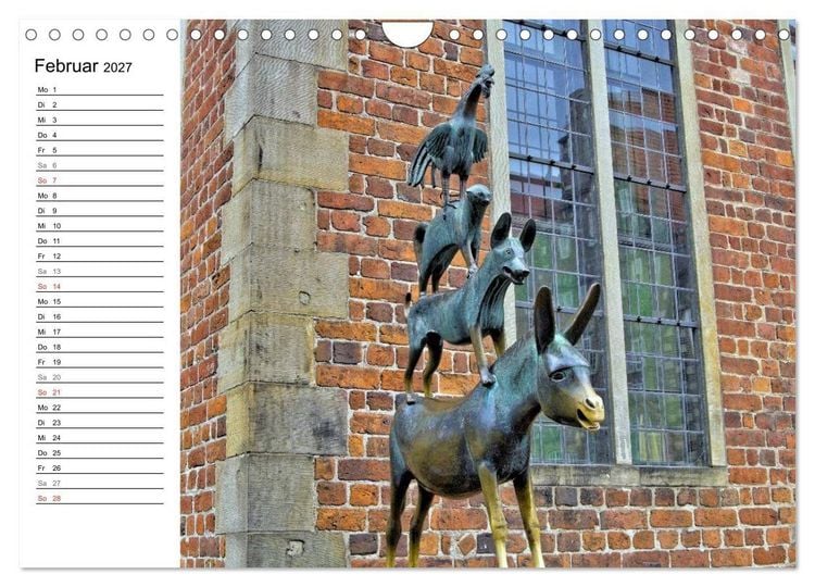 Produktbild: Bremen ganz nah (Wandkalender 2027 DIN A4 quer), CALVENDO Monatskalender