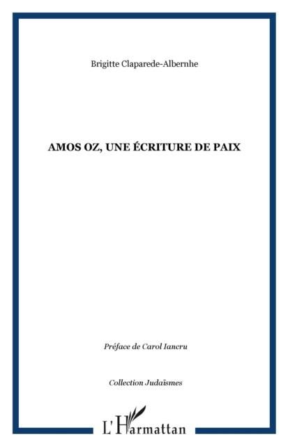 Produktbild: Amos Oz, une ecriture de paix