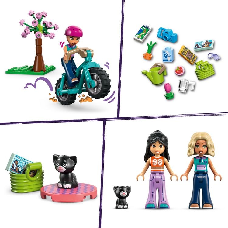 Produktbild: LEGO Friends 42682 Glampingh&uuml;tte in freier Natur, Bau- und Spielset mit 2 Spielfiguren und einem Spielzeugk&auml;tzchen