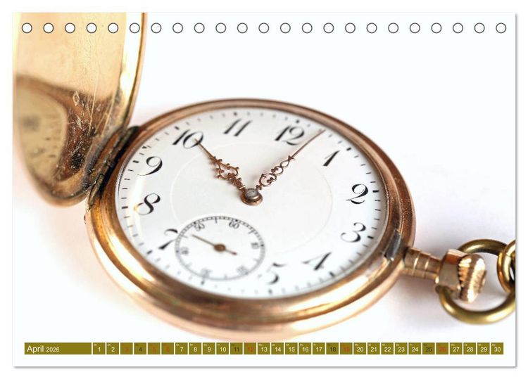 Produktbild: Taschenuhren (Tischkalender 2026 DIN A5 quer), CALVENDO Monatskalender