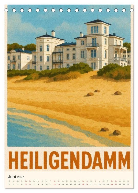 Produktbild: Norddeutsche Kleinode - City Poster (Tischkalender 2027 DIN A5 hoch), CALVENDO Monatskalender