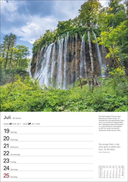 Produktbild: Wunder der Natur Wochenplaner 2027 - 53 faszinierende Fotografien