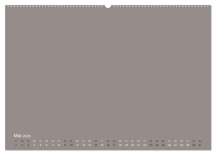 Produktbild: DIY Bastel-Kalender -Erdige Pastell Farben- Zum Selbstgestalten (hochwertiger Premium Wandkalender 2026 DIN A2 quer), Kunstdruck in Hochglanz