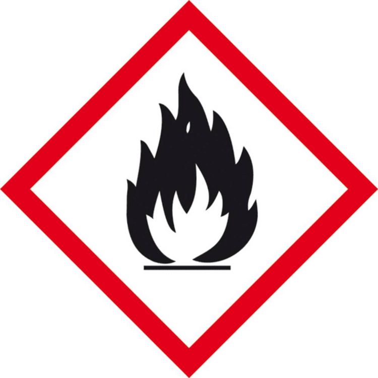 Produktbild: SafetyMarking 21.B1013 GHS-Gefahrenpiktogramm 02 Flamme Folie selbstklebend (B x H) 100 mm x 100 mm 1 St.