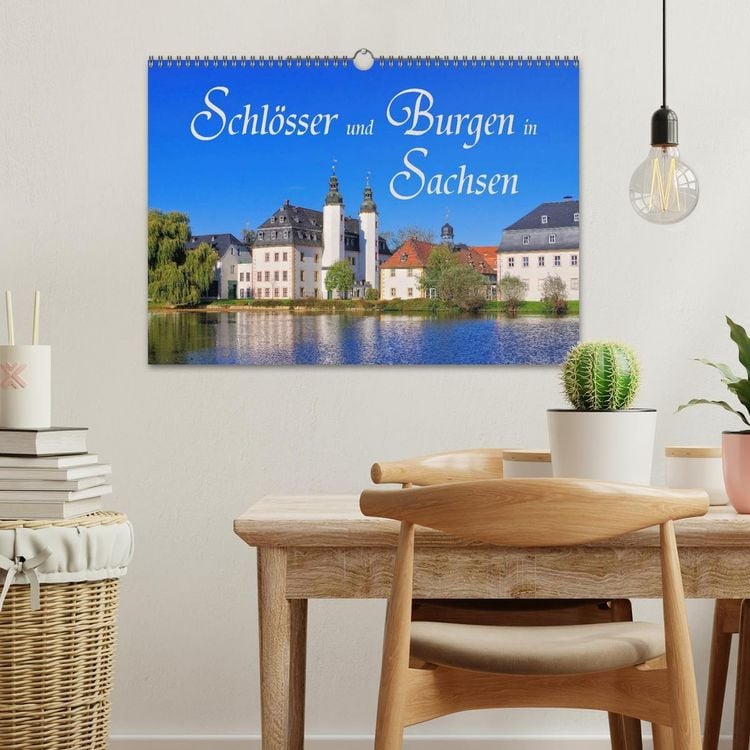 Produktbild: Schl&ouml;sser und Burgen in Sachsen (Wandkalender 2026 DIN A3 quer), CALVENDO Monatskalender