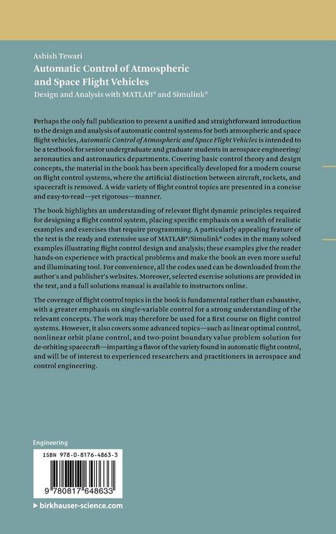 Produktbild: Automatic Control of Atmospheric and Space Flight Vehicles