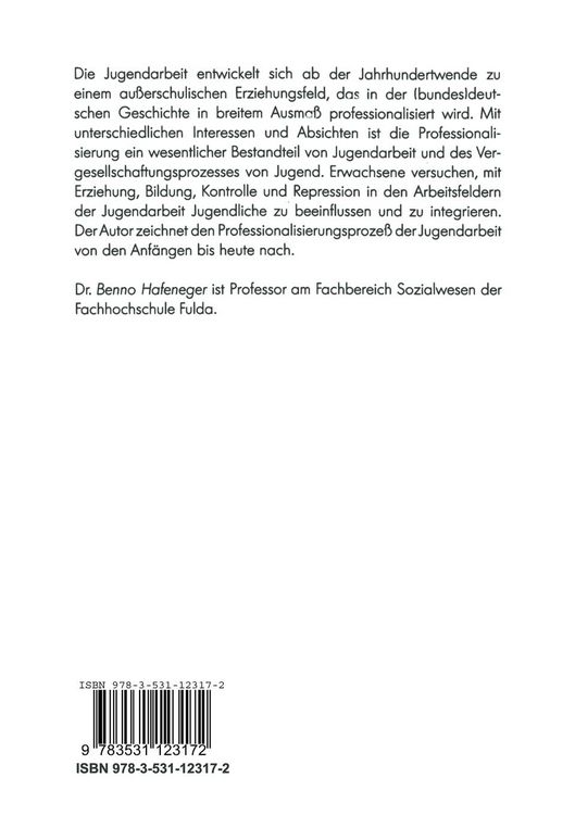 Produktbild: Jugendarbeit als Beruf