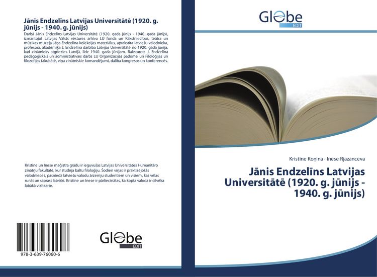 Produktbild: J&iquest;nis Endzel&iquest;ns Latvijas Universit&iquest;t&iquest; (1920. g. j&iquest;nijs - 1940. g. j&iquest;nijs)
