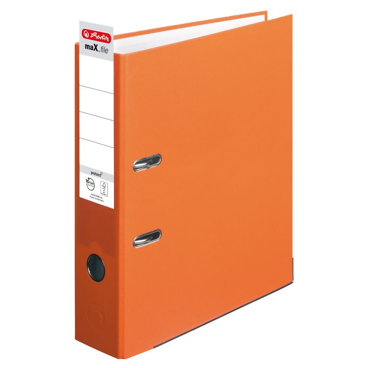 Produktbild: Herlitz Ordner maX.file protect A4 8cm orange