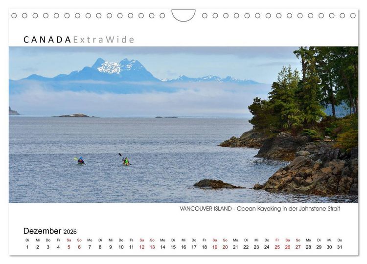 Produktbild: Vancouver Island Panoramabilder (Wandkalender 2026 DIN A4 quer), CALVENDO Monatskalender