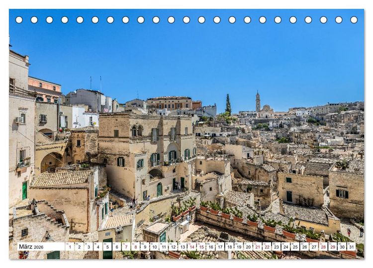 Produktbild: Matera - Die Stadt der Sassi (Tischkalender 2026 DIN A5 quer), CALVENDO Monatskalender