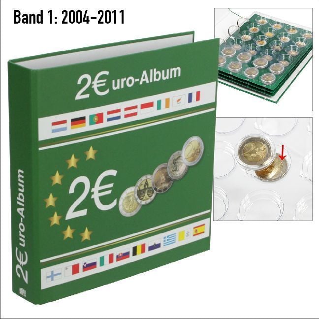 Produktbild: 2 Euro-Sammelalbum Band 1 (2004-2011)