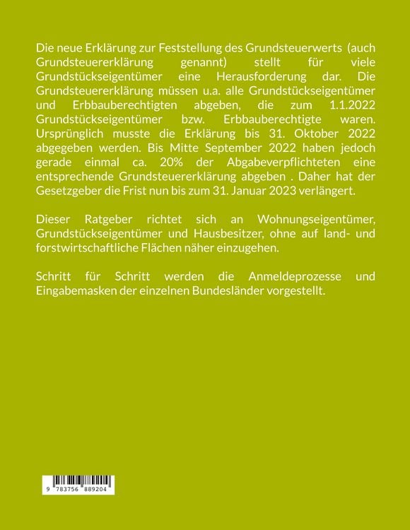 Produktbild: Mein ELSTER - Grundsteuererkl&auml;rung