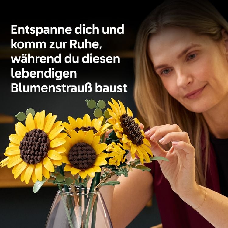 Produktbild: LEGO Botanicals 11502 Sonnenblumen, 3D Puzzle mit Kunstblume