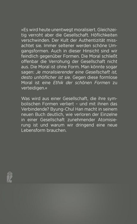 Produktbild: Vom Verschwinden der Rituale