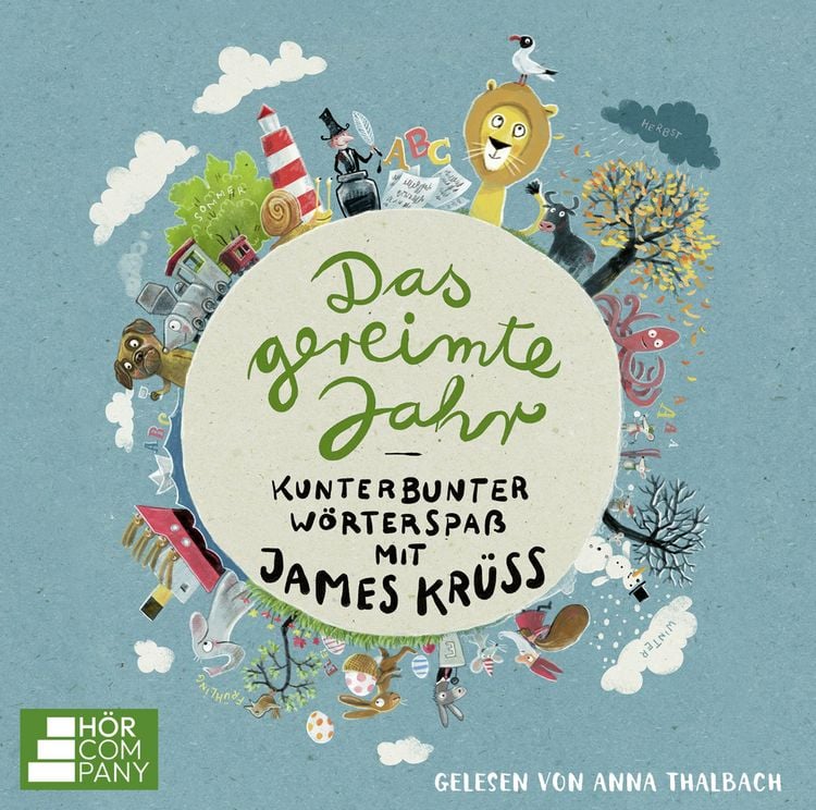 Produktbild: Das gereimte Jahr - Kunterbunter W&ouml;rterspa&szlig; mit James Kr&uuml;ss